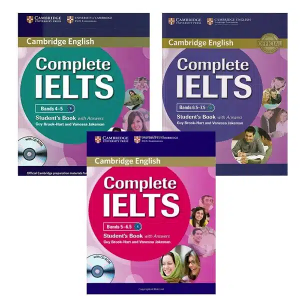 Combo 3 level Sách Complete IELTS 4-5, 5-6.5, 6.5-7.5